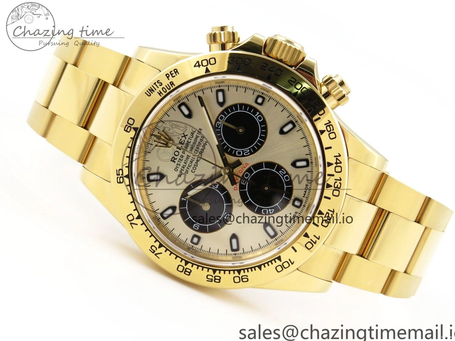 MiroTime 0101 Durable Daytona 116508 KING 1:1 Best Edition YG Black Dial on YG Bracelet SH 1907